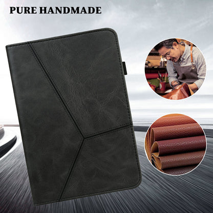 Stitching Line Design Leather Tablet Stand Cover with Card Holder for Huawei MediaPad T5 10.1