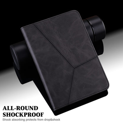 Stitching Line Design Leather Tablet Stand Cover with Card Holder for Huawei MediaPad T5 10.1