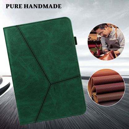Stitching Line Design Leather Tablet Stand Cover with Card Holder for Huawei MediaPad T5 10.1