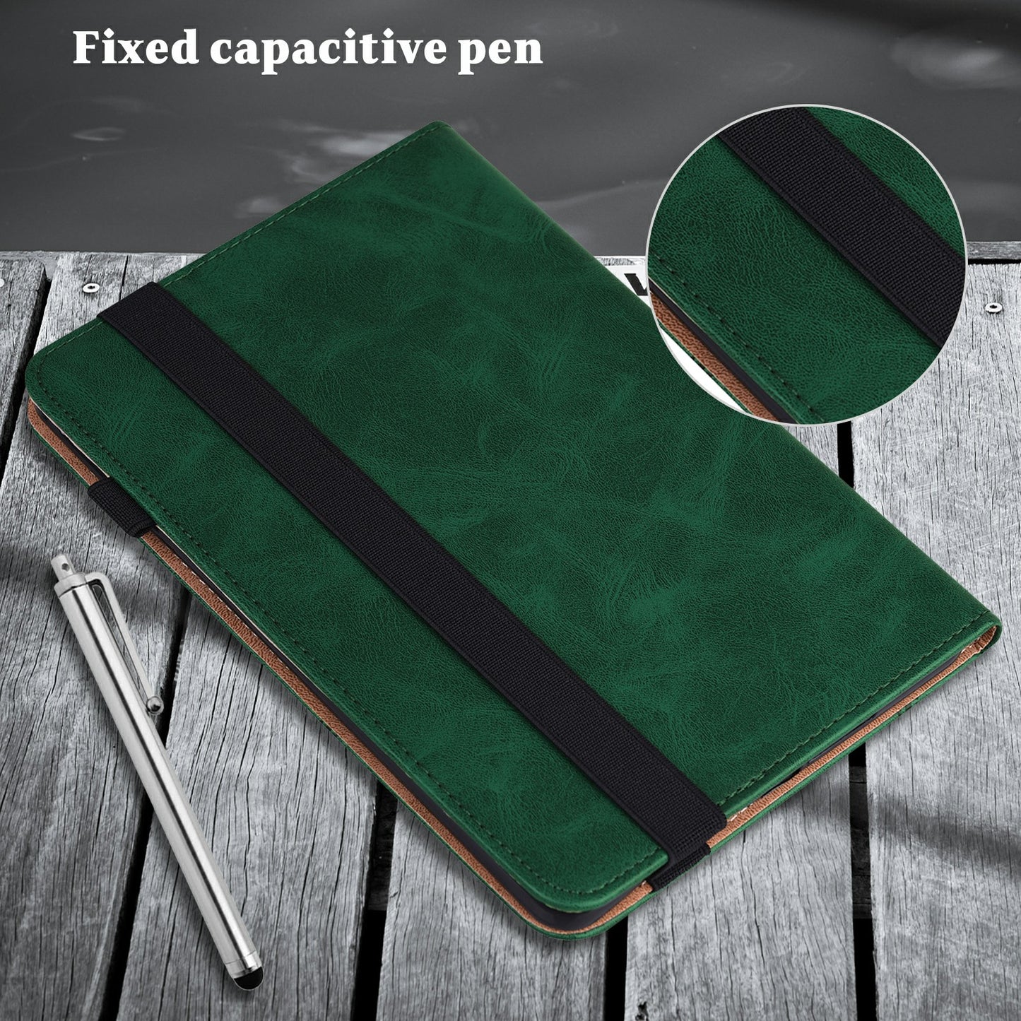 Stitching Line Design Leather Tablet Stand Cover with Card Holder for Huawei MediaPad T5 10.1
