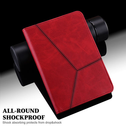 Stitching Line Design Leather Tablet Stand Cover with Card Holder for Huawei MediaPad T5 10.1