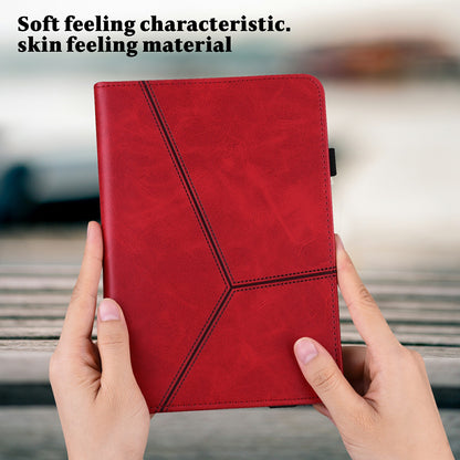 Stitching Line Design Leather Tablet Stand Cover with Card Holder for Huawei MediaPad T5 10.1
