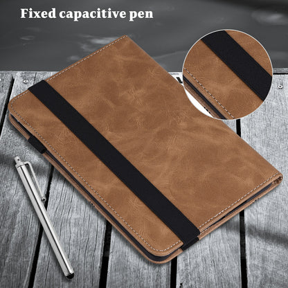 Stitching Line Design Leather Tablet Stand Cover with Card Holder for Huawei MediaPad T5 10.1