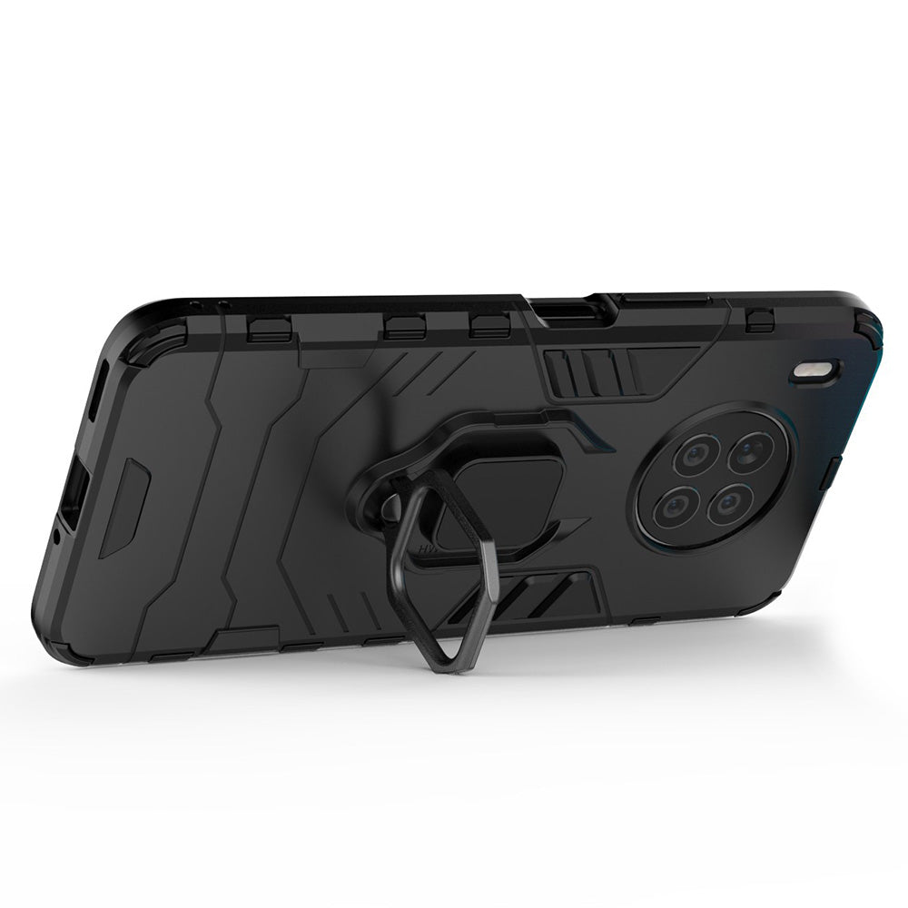 Ring Kickstand Hard PC Soft TPU Shockproof Protective Case for Huawei nova 8i (Global Version)/Honor 50 Lite