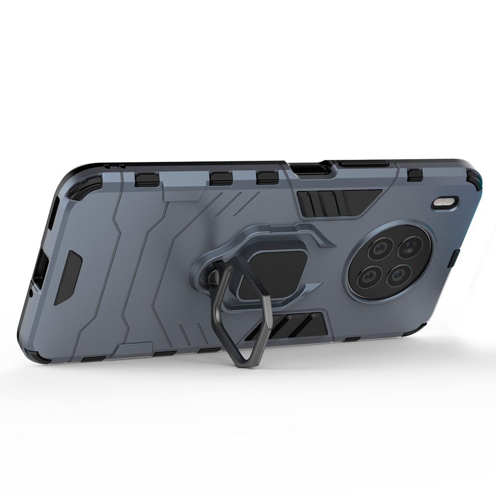 Ring Kickstand Hard PC Soft TPU Shockproof Protective Case for Huawei nova 8i (Global Version)/Honor 50 Lite