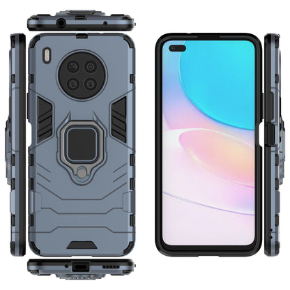 Ring Kickstand Hard PC Soft TPU Shockproof Protective Case for Huawei nova 8i (Global Version)/Honor 50 Lite