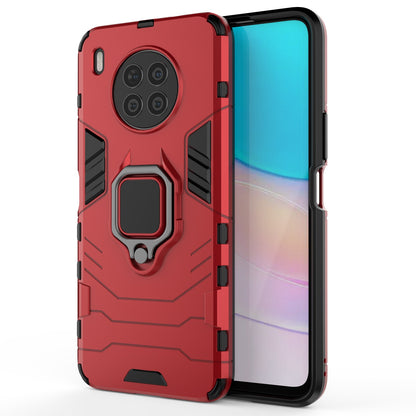 Ring Kickstand Hard PC Soft TPU Shockproof Protective Case for Huawei nova 8i (Global Version)/Honor 50 Lite
