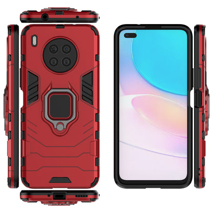 Ring Kickstand Hard PC Soft TPU Shockproof Protective Case for Huawei nova 8i (Global Version)/Honor 50 Lite