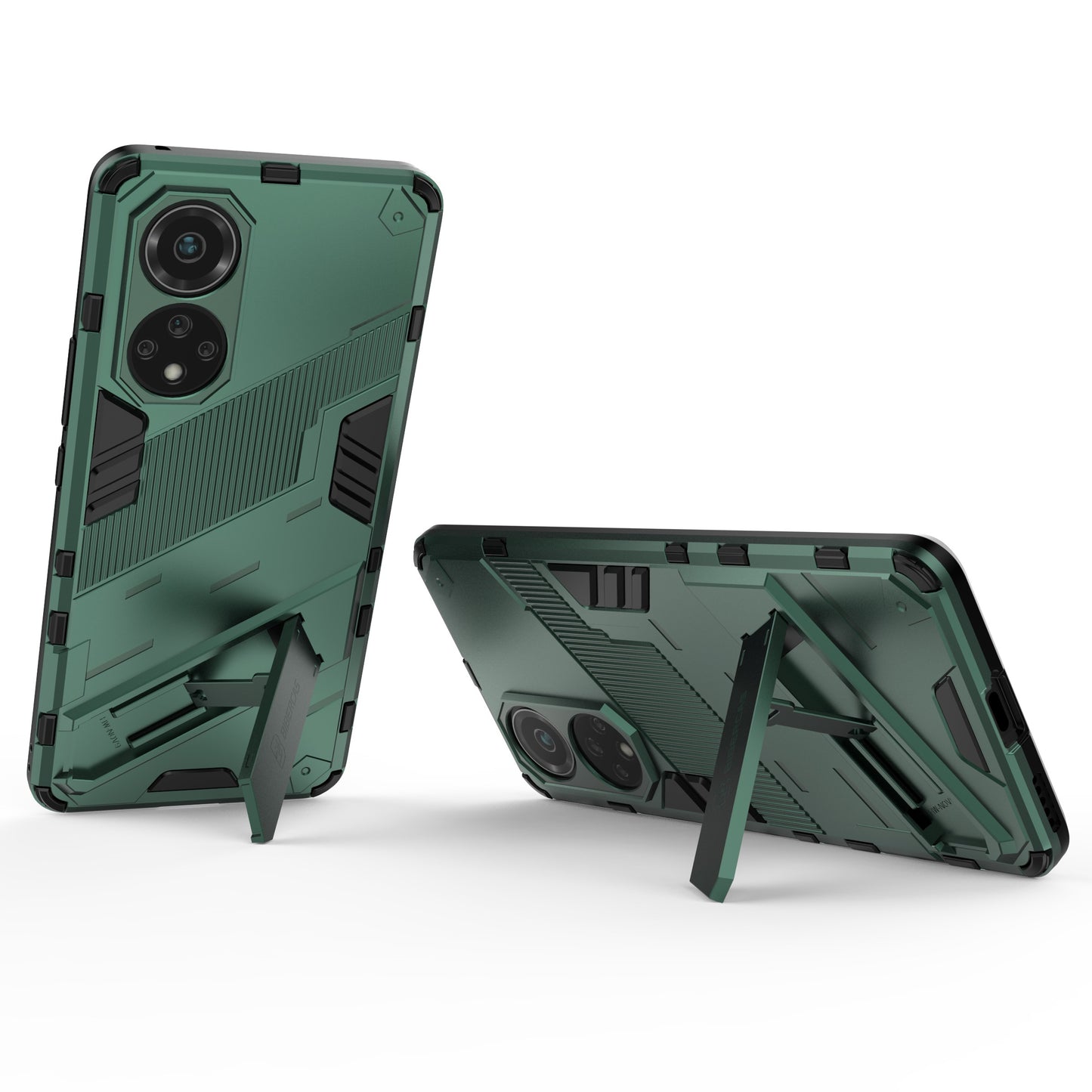 Kickstand Anti-Scratch Anti-Drop Stylish Dual Layer Hard PC Soft TPU Rugged Protective Phone Case for Huawei nova 9/ Honor 50