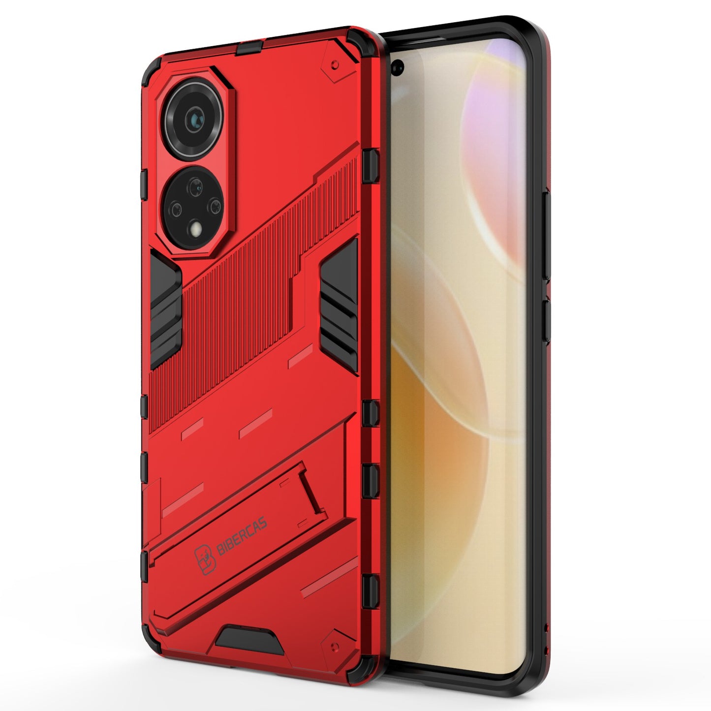 Kickstand Anti-Scratch Anti-Drop Stylish Dual Layer Hard PC Soft TPU Rugged Protective Phone Case for Huawei nova 9/ Honor 50