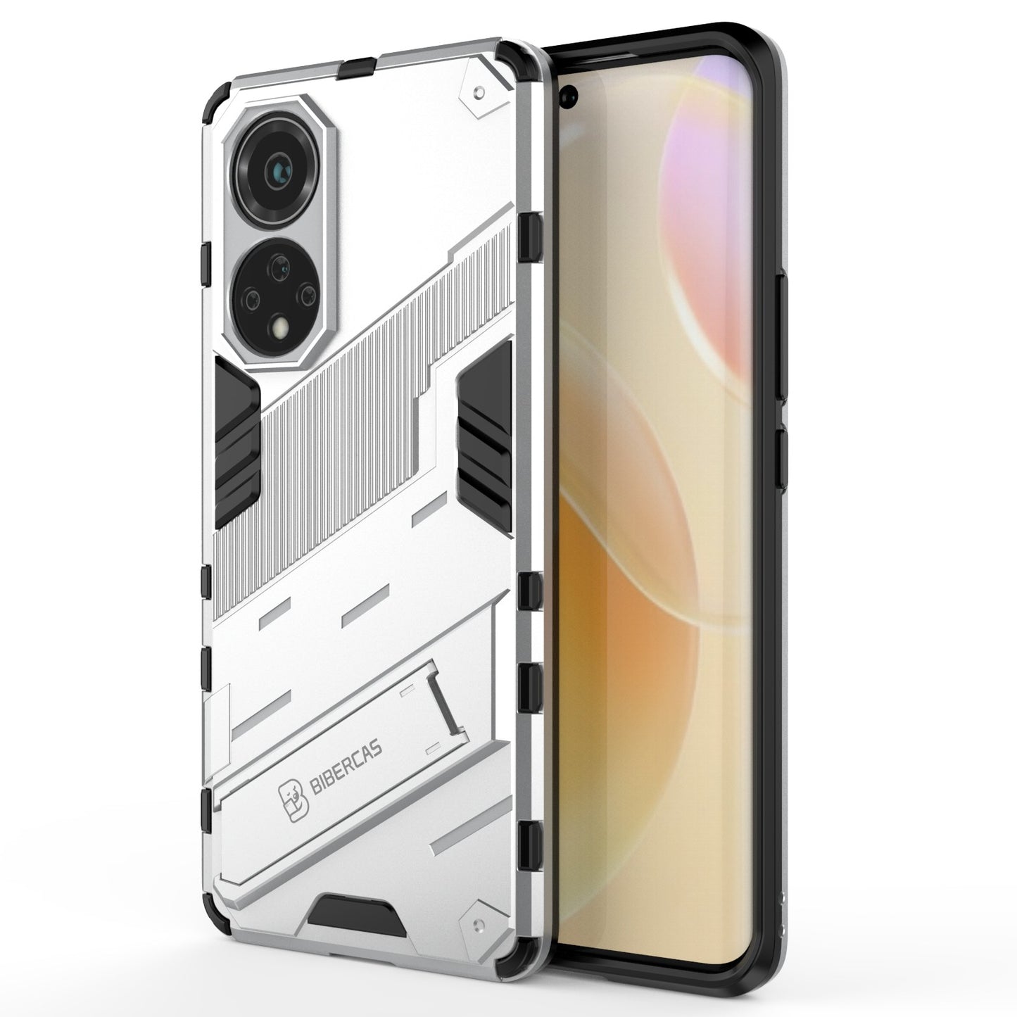 Kickstand Anti-Scratch Anti-Drop Stylish Dual Layer Hard PC Soft TPU Rugged Protective Phone Case for Huawei nova 9/ Honor 50