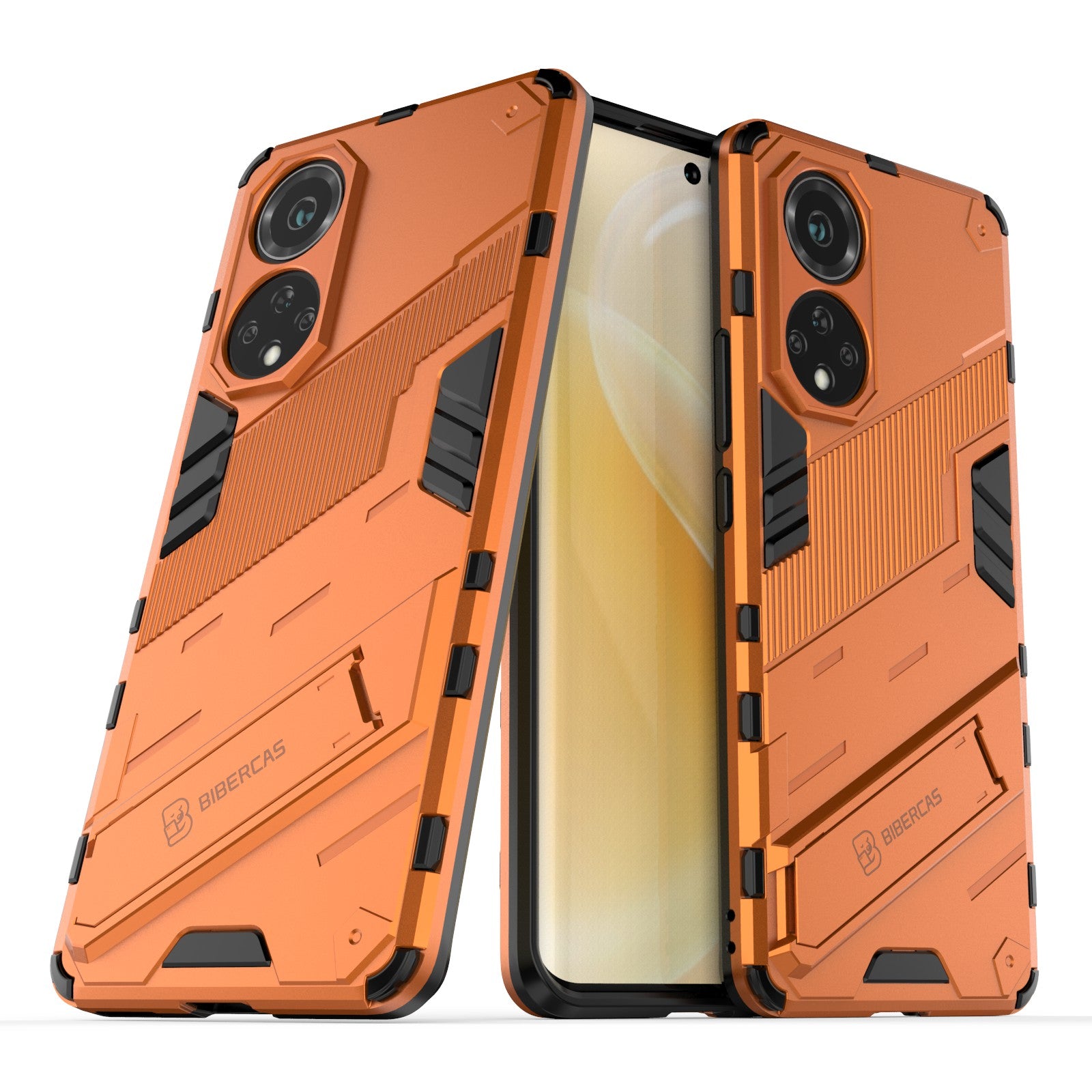 Kickstand Anti-Scratch Anti-Drop Stylish Dual Layer Hard PC Soft TPU Rugged Protective Phone Case for Huawei nova 9/ Honor 50
