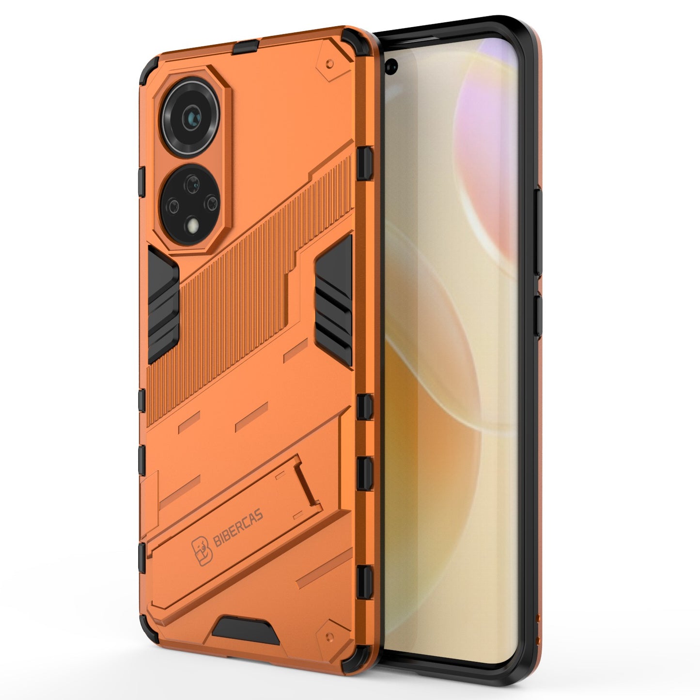 Kickstand Anti-Scratch Anti-Drop Stylish Dual Layer Hard PC Soft TPU Rugged Protective Phone Case for Huawei nova 9/ Honor 50