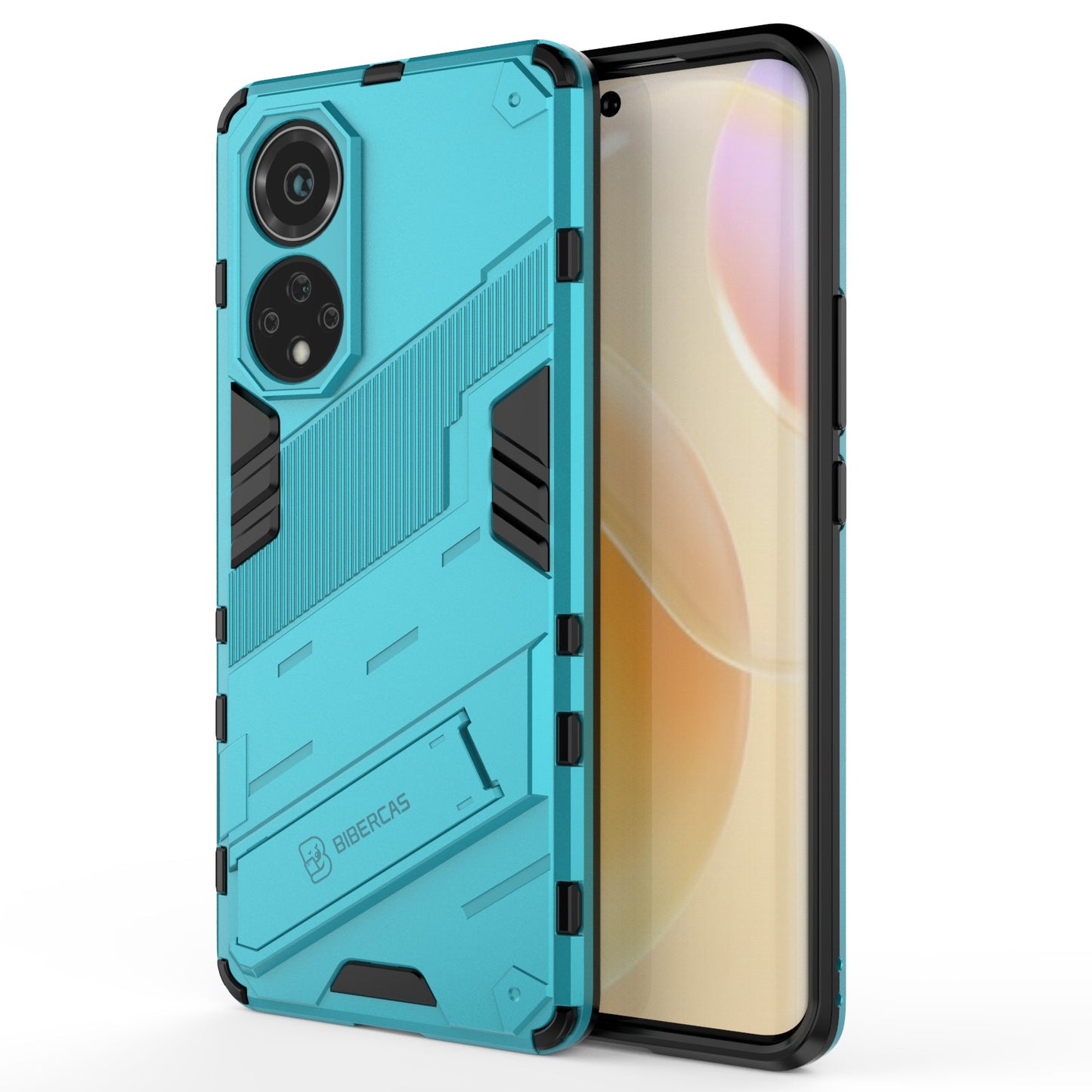 Kickstand Anti-Scratch Anti-Drop Stylish Dual Layer Hard PC Soft TPU Rugged Protective Phone Case for Huawei nova 9/ Honor 50