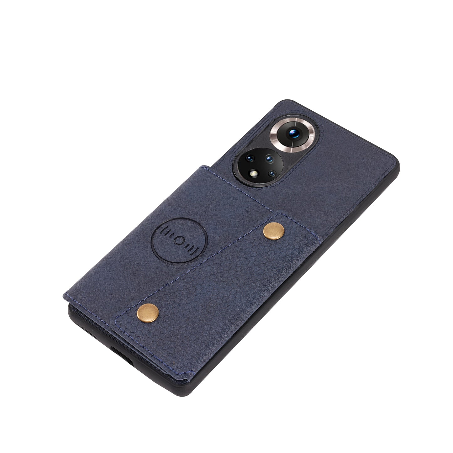 Built-in Vehicle Magnetic Sheet Card Slots Scratch-Resistant Kickstand PU Leather Coated TPU Case for Huawei nova 9 Pro/Honor 50 Pro