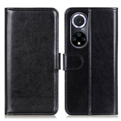 TPU + PU Leather Crazy Horse Texture Wallet Stand Case Folio Flip Magnetic Shockproof Protective Cover for Honor 50