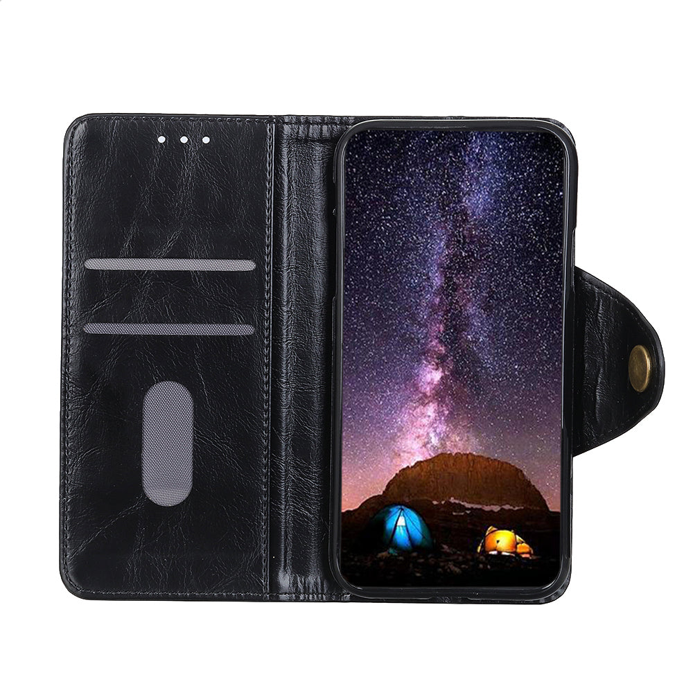 KHAZNEH Shock Resistant Magnetic Clasp Closure PU Leather Phone Cover Shell with Stand Wallet for Honor 50