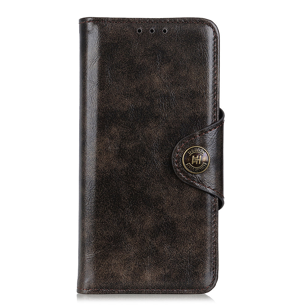 KHAZNEH Shock Resistant Magnetic Clasp Closure PU Leather Phone Cover Shell with Stand Wallet for Honor 50