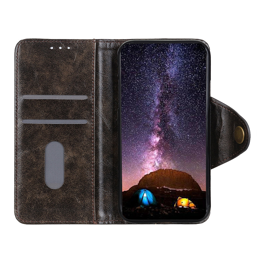 KHAZNEH Shock Resistant Magnetic Clasp Closure PU Leather Phone Cover Shell with Stand Wallet for Honor 50