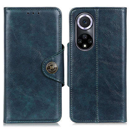 KHAZNEH Shock Resistant Magnetic Clasp Closure PU Leather Phone Cover Shell with Stand Wallet for Honor 50