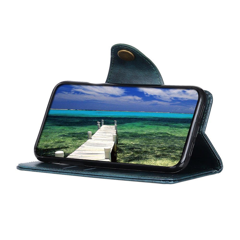 KHAZNEH Shock Resistant Magnetic Clasp Closure PU Leather Phone Cover Shell with Stand Wallet for Honor 50