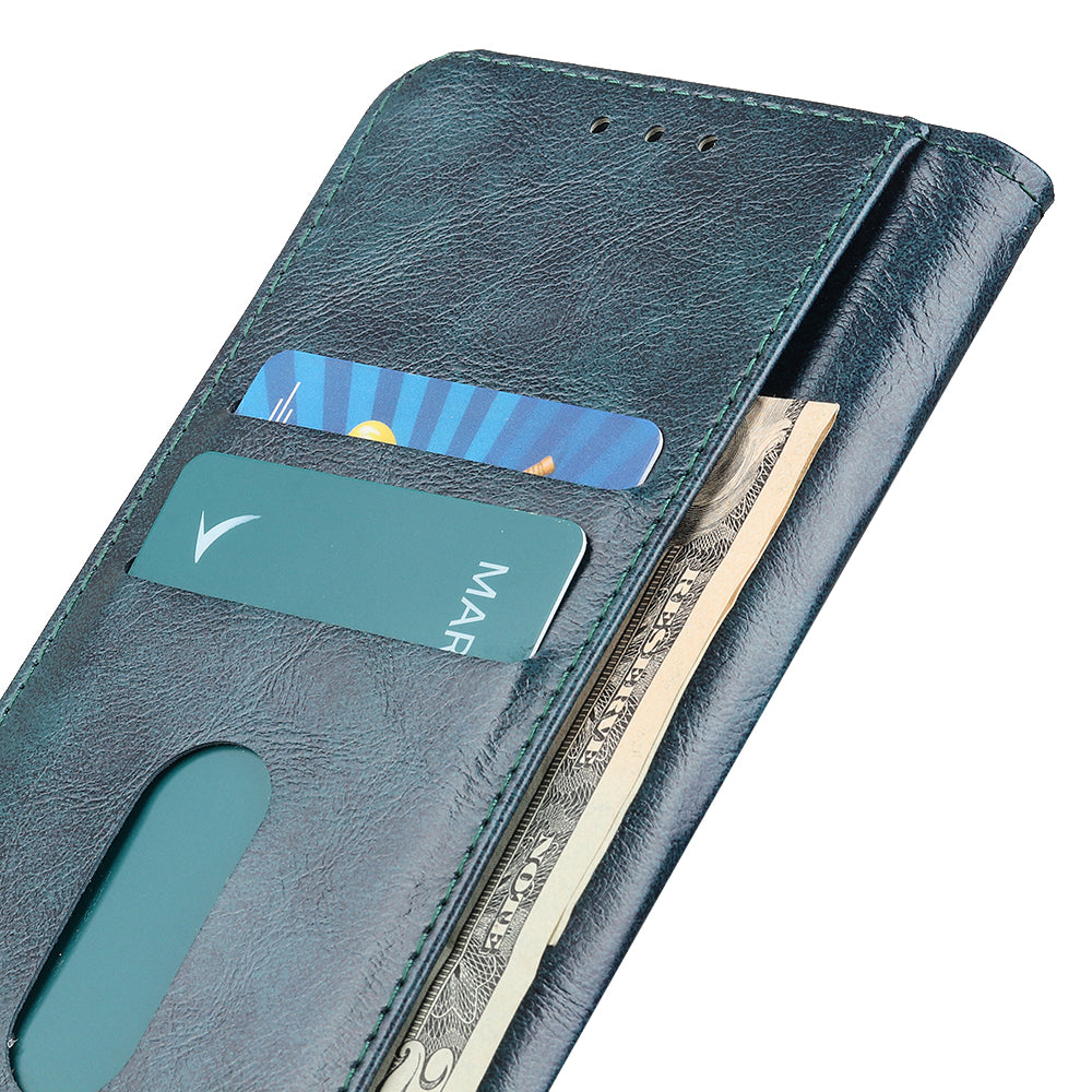 KHAZNEH Shock Resistant Magnetic Clasp Closure PU Leather Phone Cover Shell with Stand Wallet for Honor 50