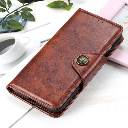 KHAZNEH Shock Resistant Magnetic Clasp Closure PU Leather Phone Cover Shell with Stand Wallet for Honor 50