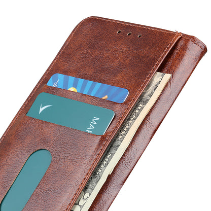 KHAZNEH Shock Resistant Magnetic Clasp Closure PU Leather Phone Cover Shell with Stand Wallet for Honor 50