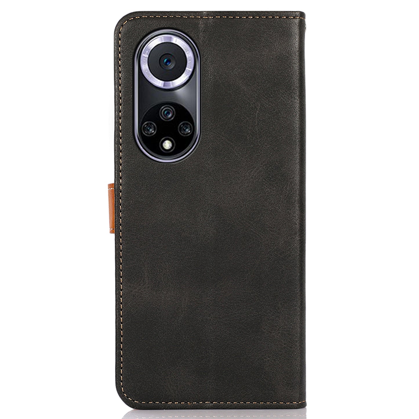 KHAZNEH Wallet Stand Magnetic Golden Clasp Shock Absorption Leather Cover Case for Honor 50