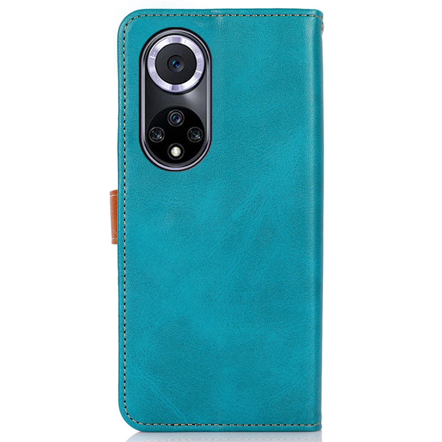 KHAZNEH Wallet Stand Magnetic Golden Clasp Shock Absorption Leather Cover Case for Honor 50