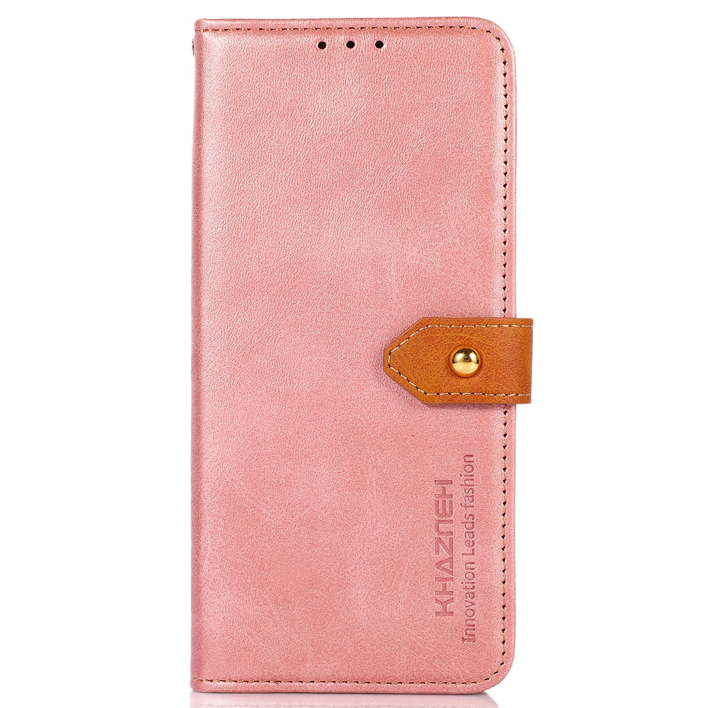 KHAZNEH Wallet Stand Magnetic Golden Clasp Shock Absorption Leather Cover Case for Honor 50