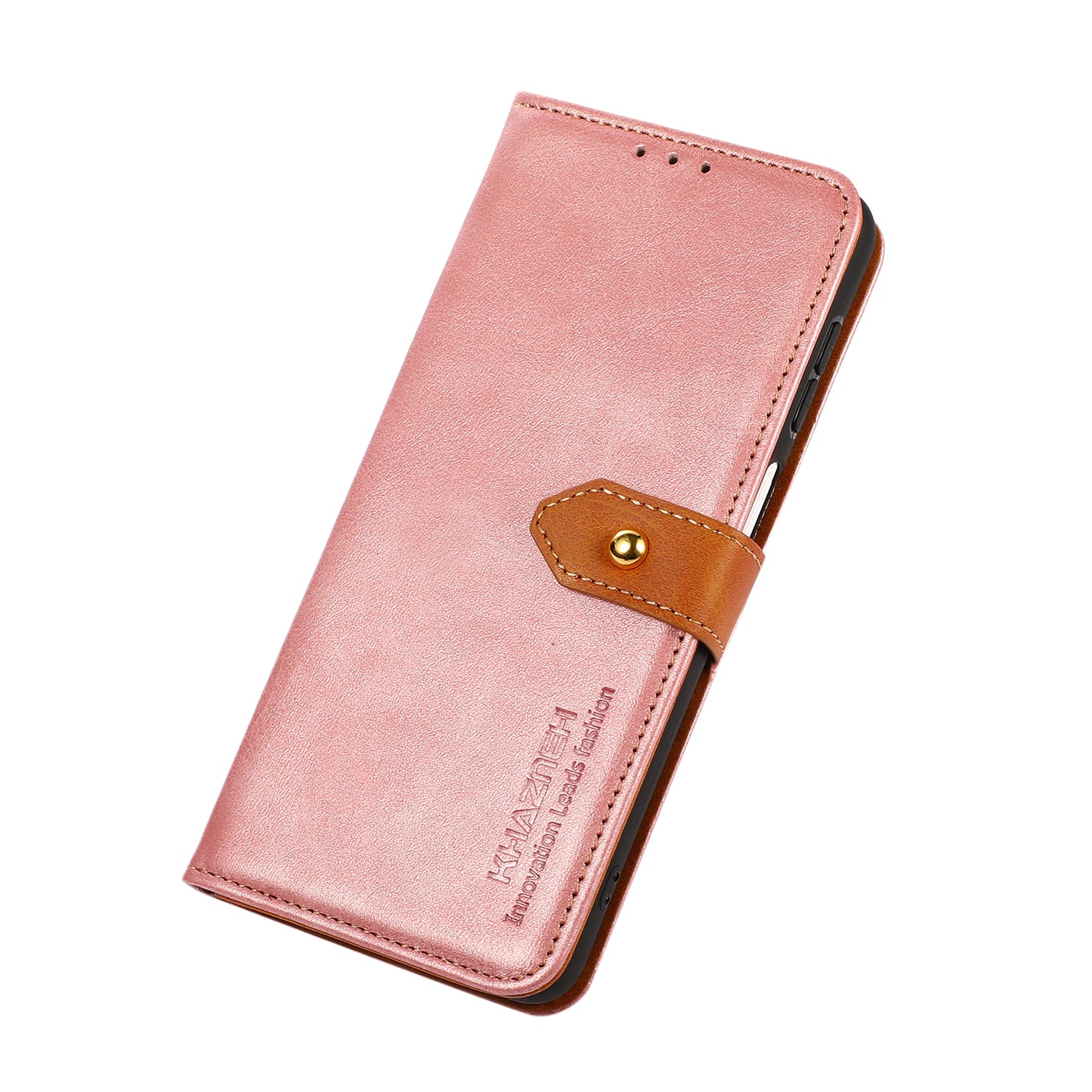 KHAZNEH Wallet Stand Magnetic Golden Clasp Shock Absorption Leather Cover Case for Honor 50