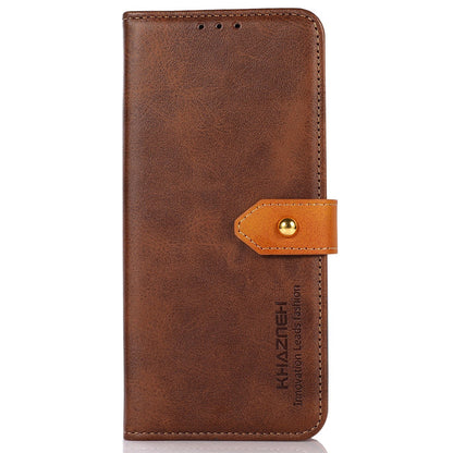 KHAZNEH Wallet Stand Magnetic Golden Clasp Shock Absorption Leather Cover Case for Honor 50