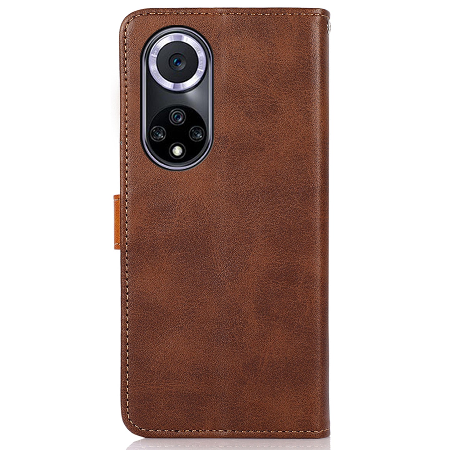 KHAZNEH Wallet Stand Magnetic Golden Clasp Shock Absorption Leather Cover Case for Honor 50