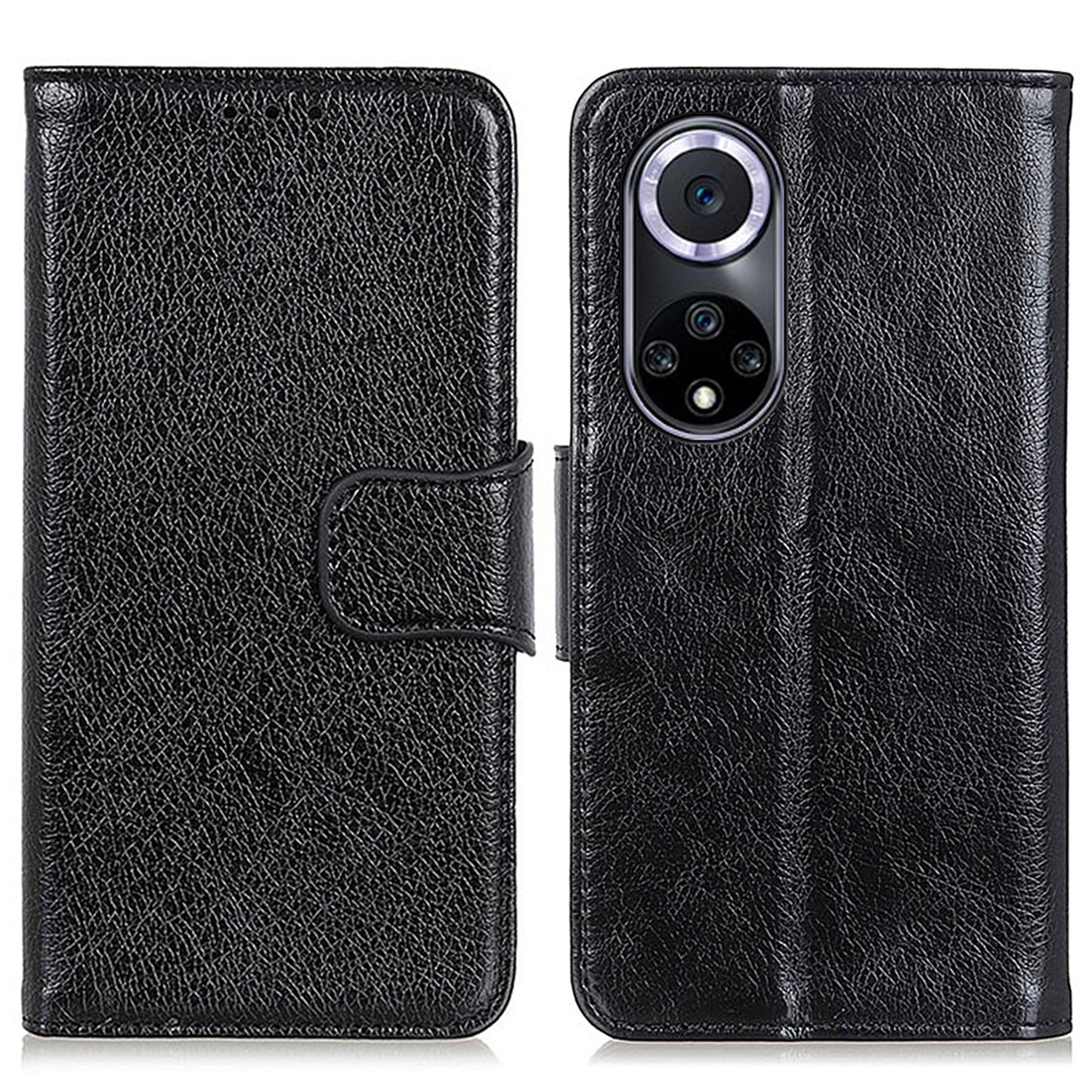 For Honor 50 Nappa Texture Split Leather Wallet Soft TPU Shockproof Protective Stand Flip Phone Case