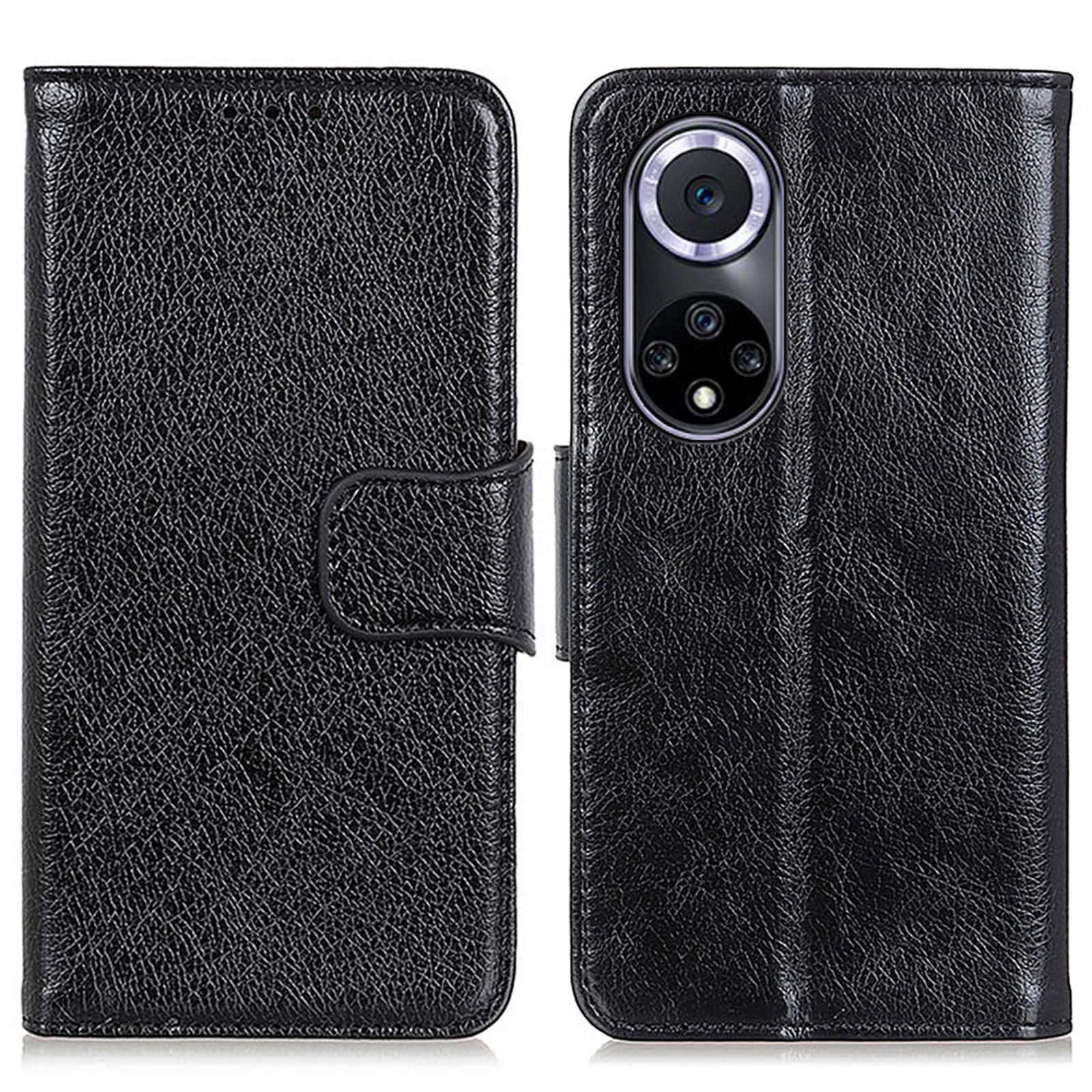 For Honor 50 Nappa Texture Split Leather Wallet Soft TPU Shockproof Protective Stand Flip Phone Case