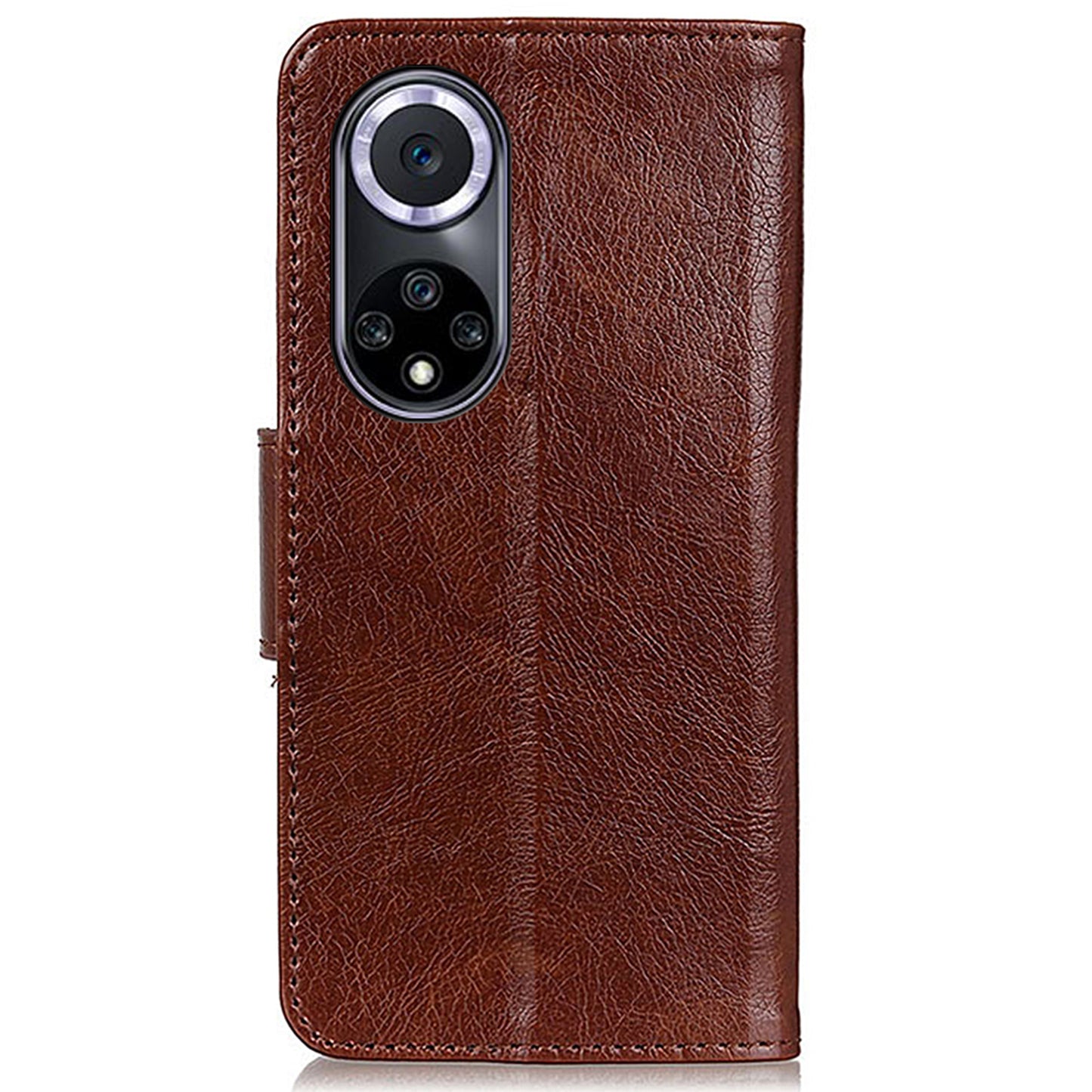 For Honor 50 Nappa Texture Split Leather Wallet Soft TPU Shockproof Protective Stand Flip Phone Case
