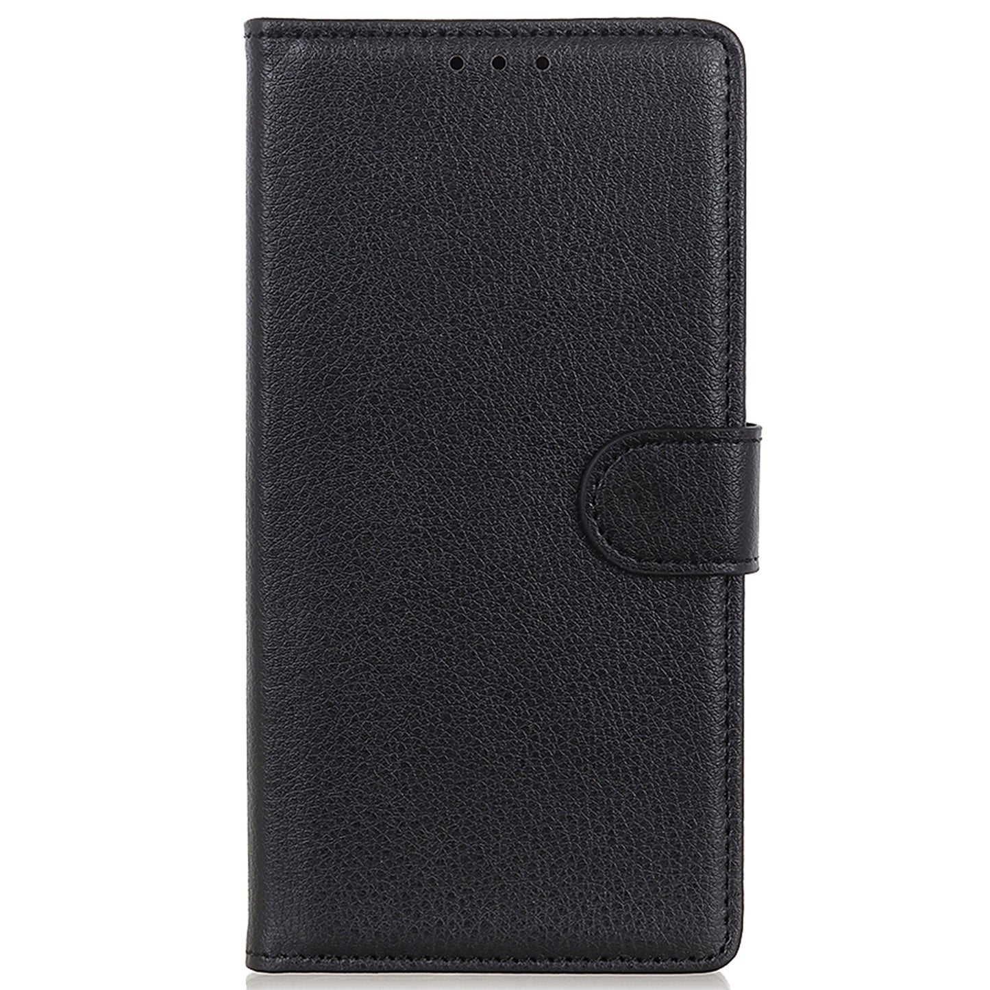 Litchi Texture Scratch Resistant Shock-absorption PU Leather Stand Wallet Phone Case Cover for Honor 50