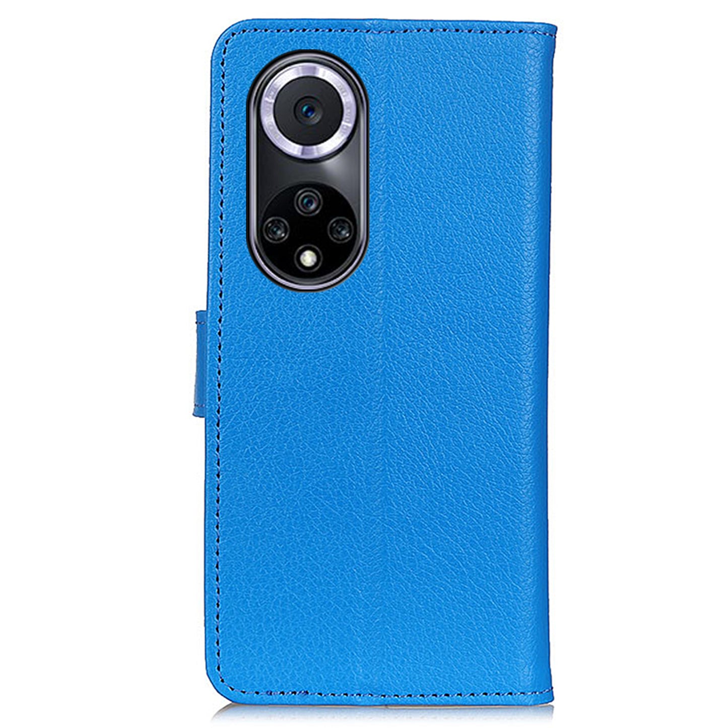Litchi Texture Scratch Resistant Shock-absorption PU Leather Stand Wallet Phone Case Cover for Honor 50
