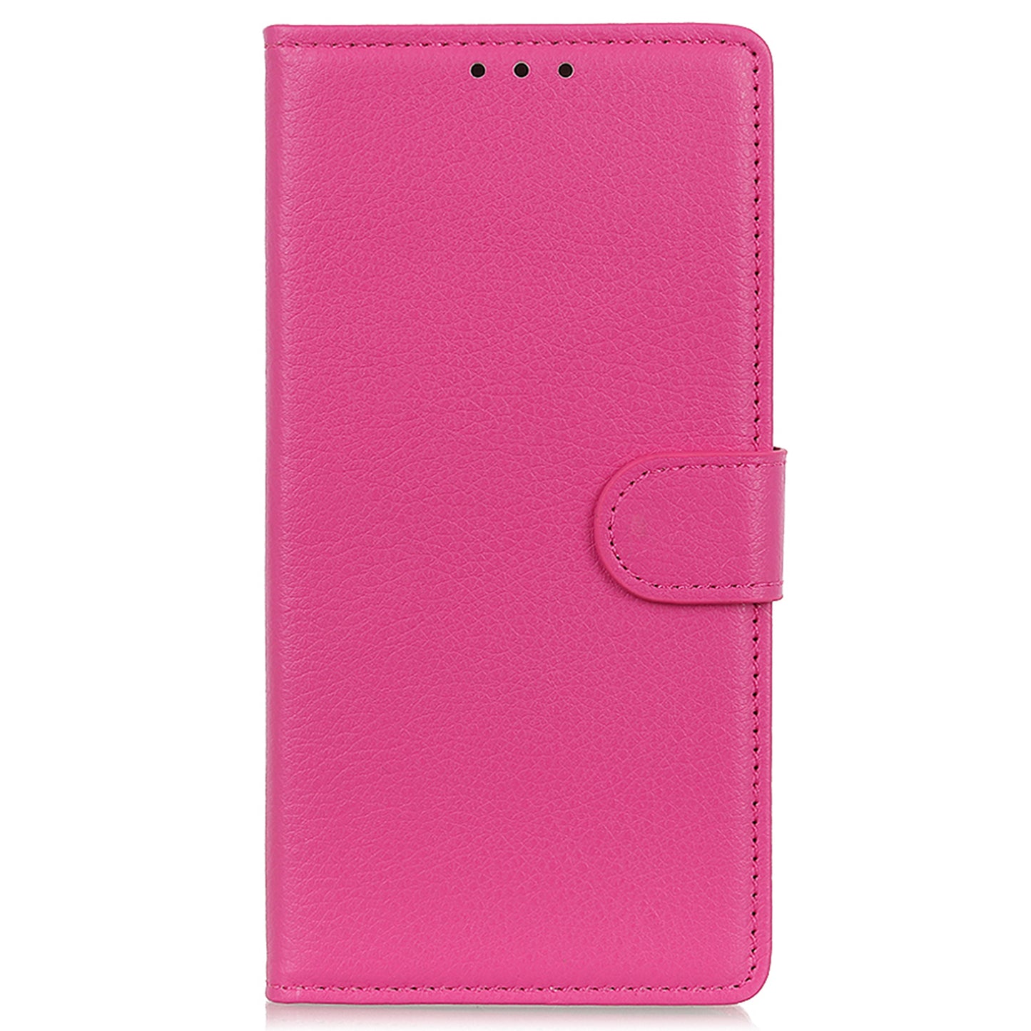 Litchi Texture Scratch Resistant Shock-absorption PU Leather Stand Wallet Phone Case Cover for Honor 50