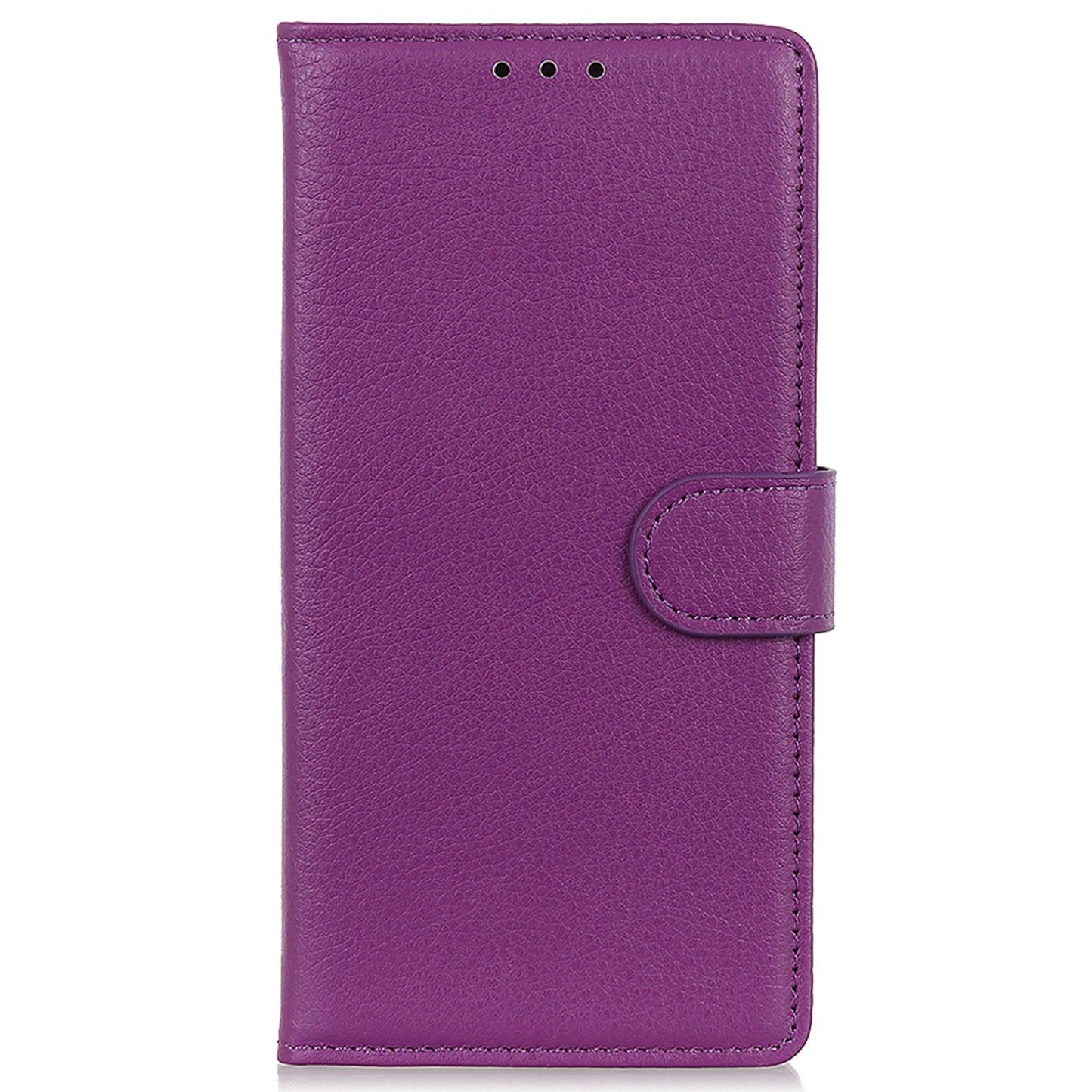 Litchi Texture Scratch Resistant Shock-absorption PU Leather Stand Wallet Phone Case Cover for Honor 50