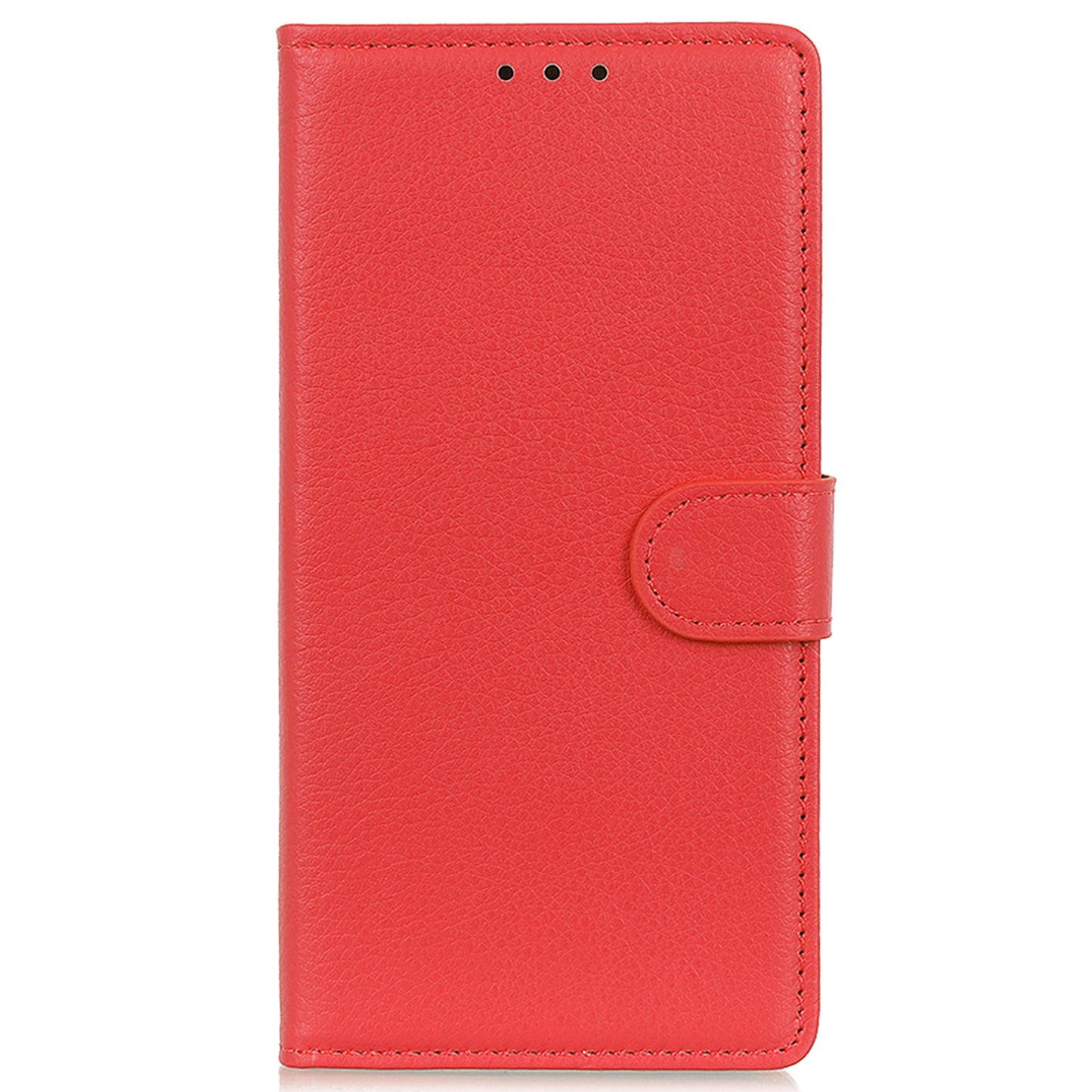 Litchi Texture Scratch Resistant Shock-absorption PU Leather Stand Wallet Phone Case Cover for Honor 50