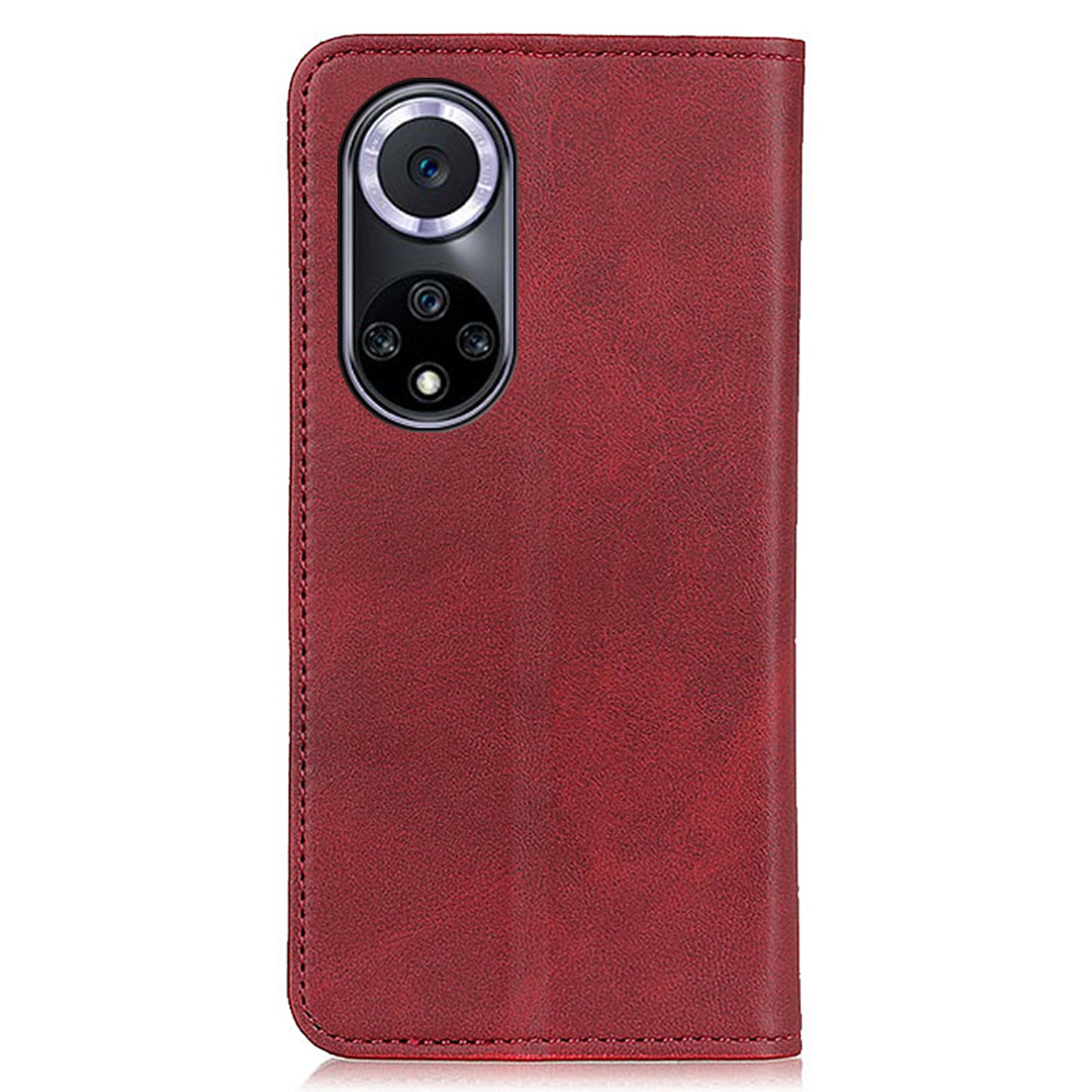 Magnetic Auto-absorbed Phone Case Shockproof Stand Split Leather Wallet Flip Phone Protective Cover for Honor 50
