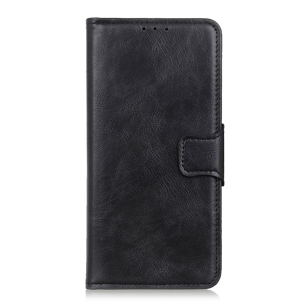 Crazy Horse Texture Magnetic Closure Leather Case Phone Cover with Stand Wallet for Honor 50