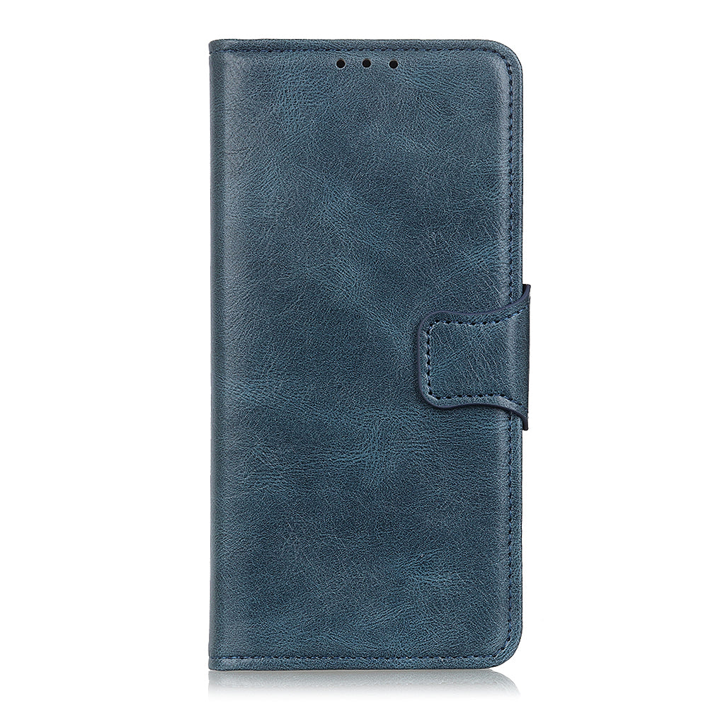 Crazy Horse Texture Magnetic Closure Leather Case Phone Cover with Stand Wallet for Honor 50