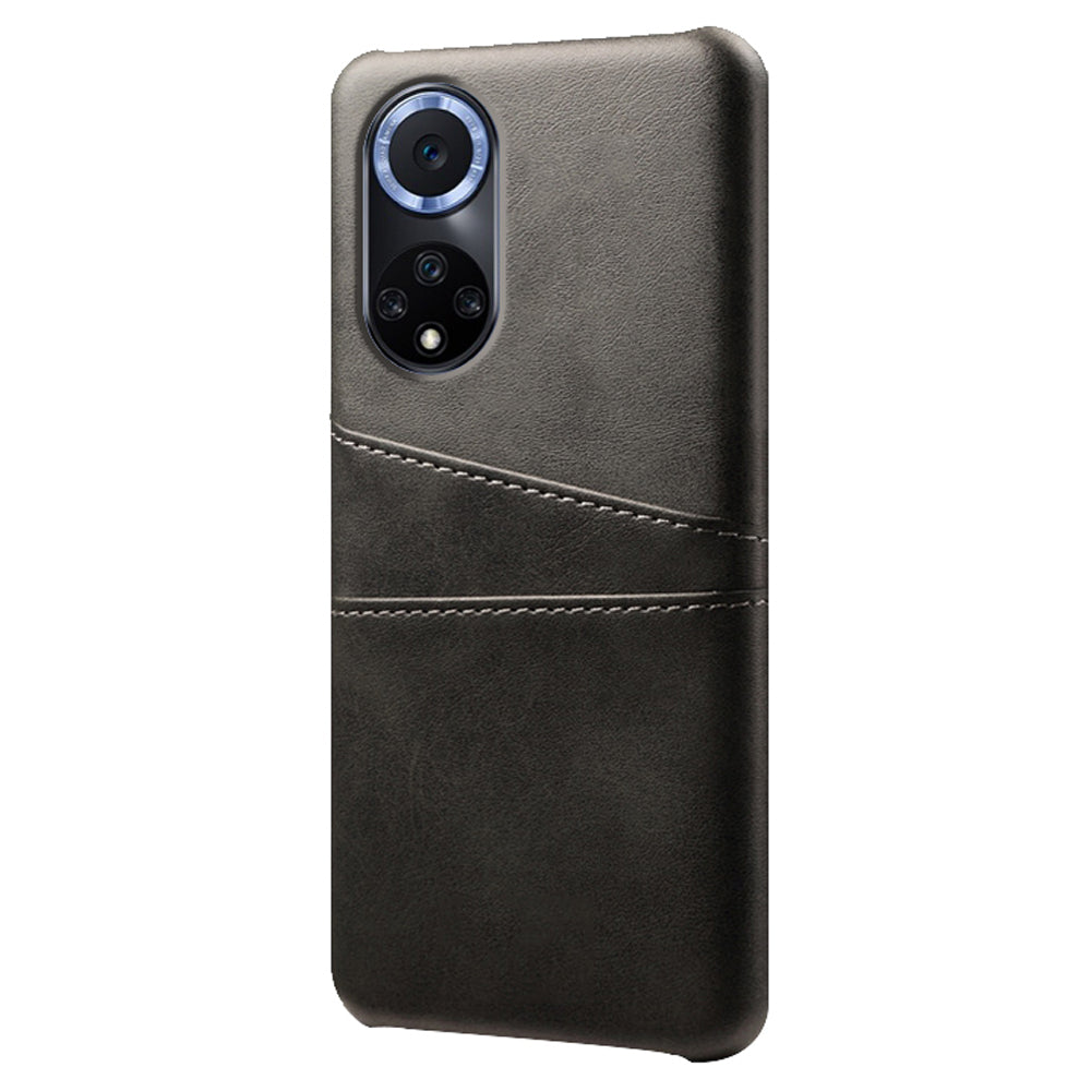 KSQ Quality PU Leather and Hard PC Phone Case Phone Cover with Dual Card Slots for Huawei nova 9 Pro / Honor 50 Pro