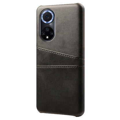 KSQ Quality PU Leather and Hard PC Phone Case Phone Cover with Dual Card Slots for Huawei nova 9 Pro / Honor 50 Pro
