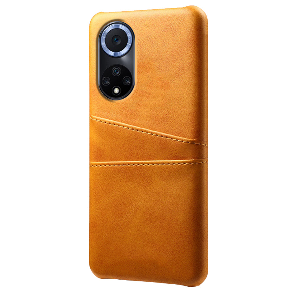 KSQ Quality PU Leather and Hard PC Phone Case Phone Cover with Dual Card Slots for Huawei nova 9 Pro / Honor 50 Pro
