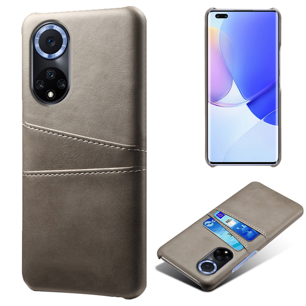 KSQ Quality PU Leather and Hard PC Phone Case Phone Cover with Dual Card Slots for Huawei nova 9 Pro / Honor 50 Pro