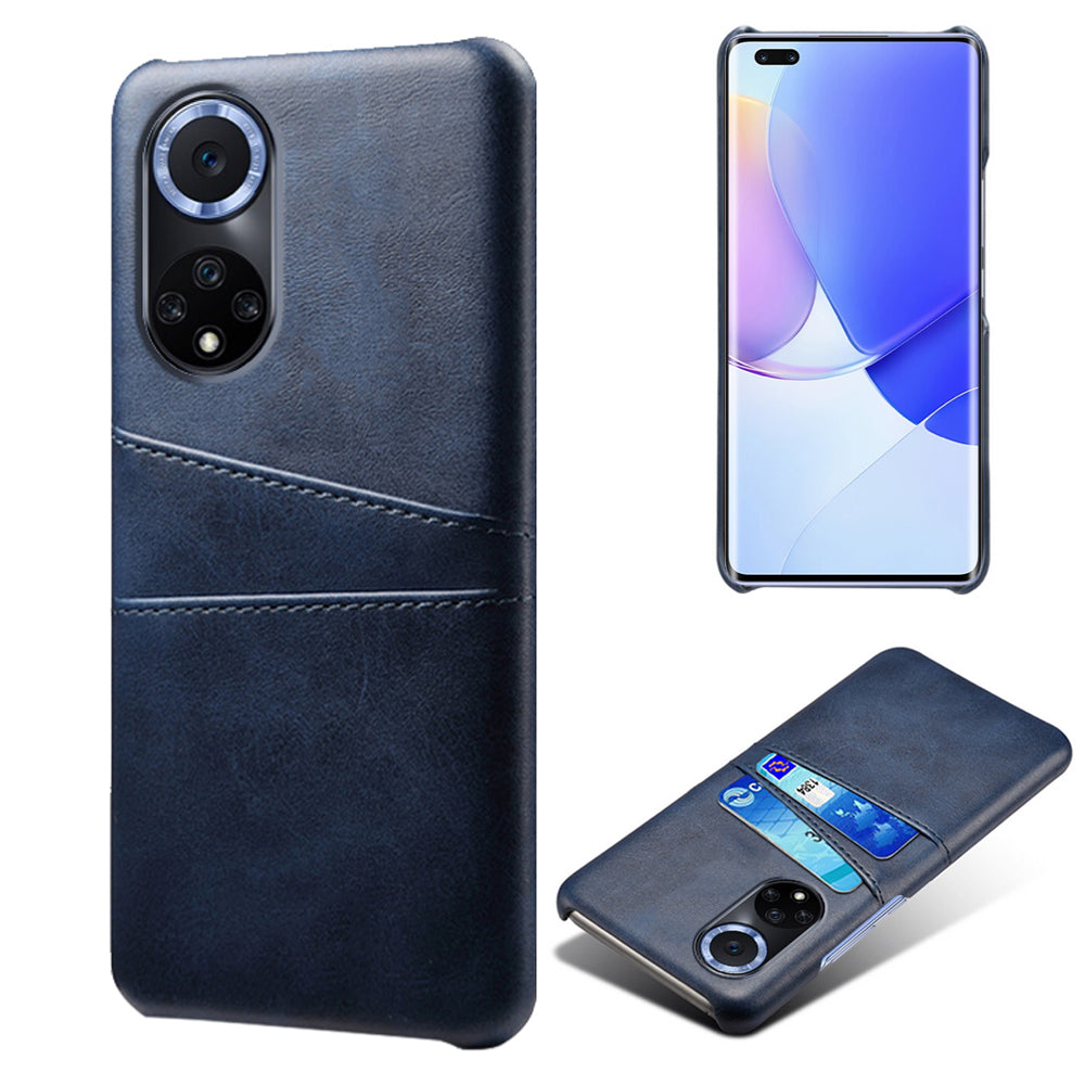 KSQ Quality PU Leather and Hard PC Phone Case Phone Cover with Dual Card Slots for Huawei nova 9 Pro / Honor 50 Pro